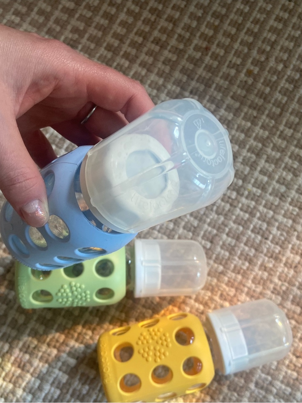 Lifefactory 4oz glass baby bottle bundle - Picture 3 of 3